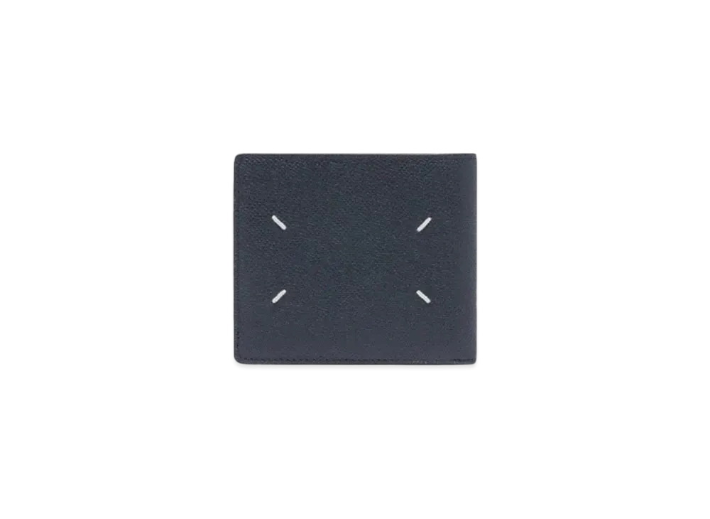 Maison Margiela Cow Leather Bi-fold Wallet "Slate Blue"