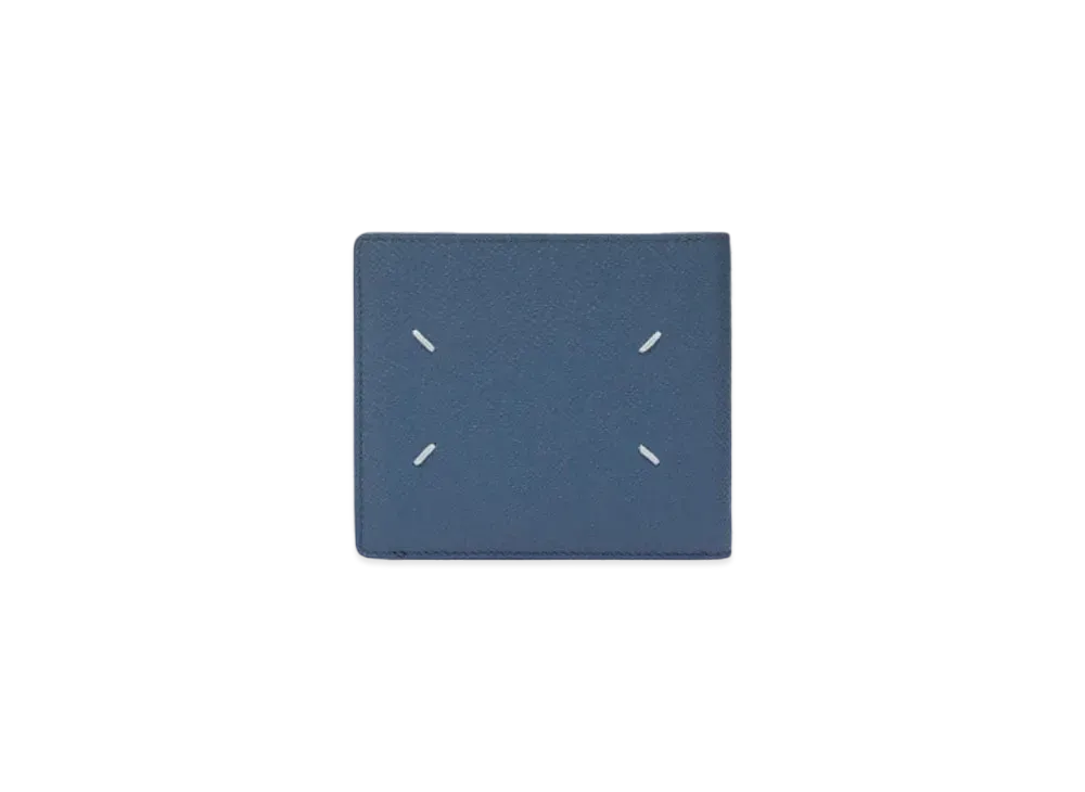 Maison Margiela Cow Leather Bi-fold Wallet "Blue"
