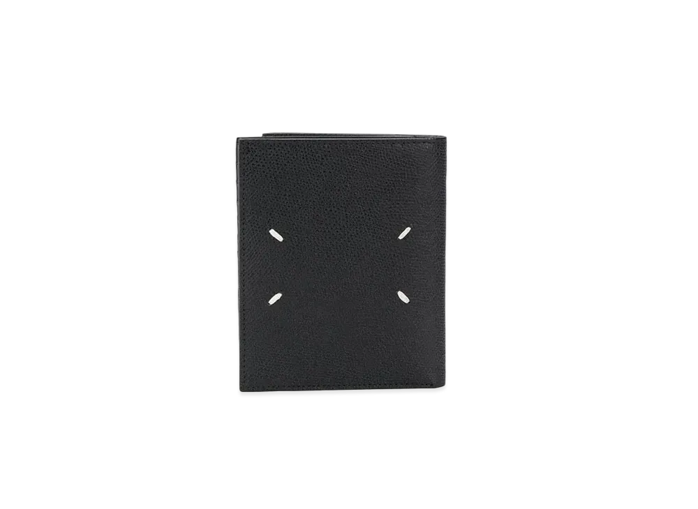 Maison Margiela Flip Flap Grainy Leather Wallet "Black"