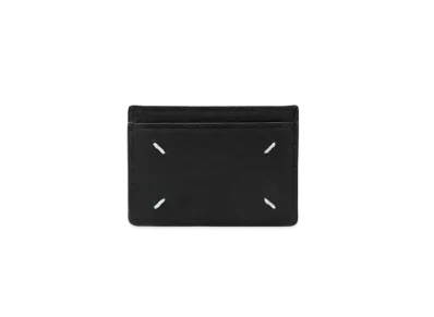 Maison Margiela Wrinkle Smooth Leather Card Holder "Black"