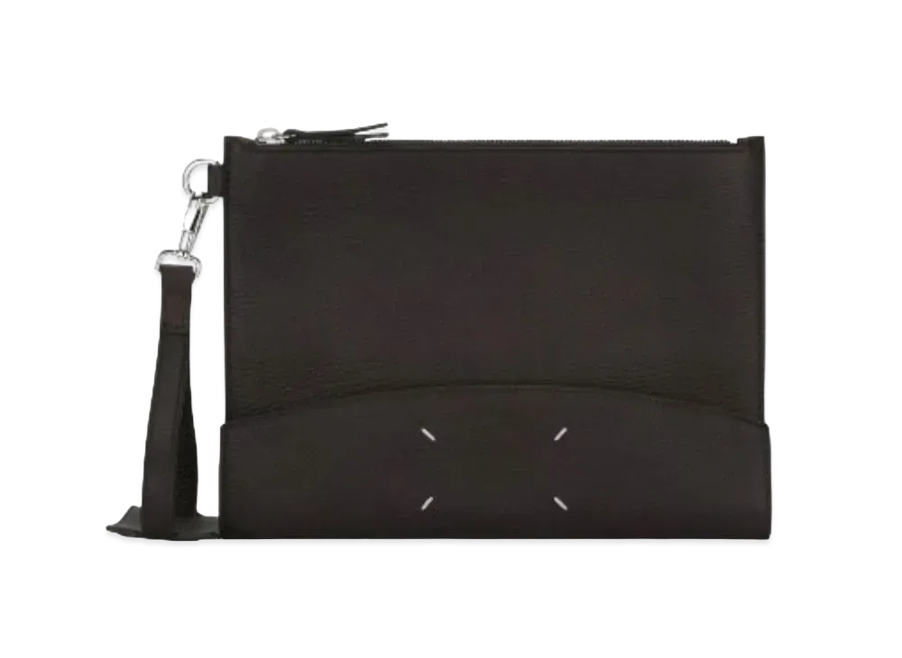 Maison Margiela Calfskin Four Stitches Handle Pouch "Brown"