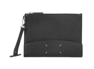 Maison Margiela Calfskin Four Stitches Handle Pouch "Black"