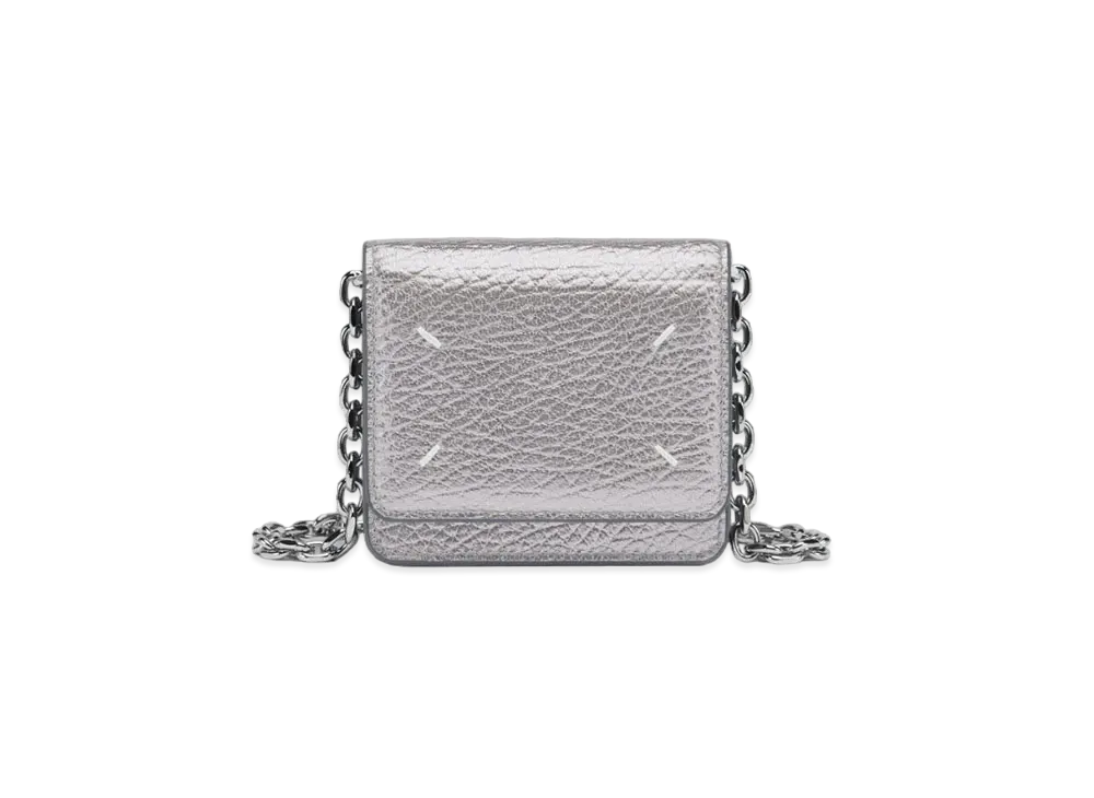 Maison Margiela Four Stitches Chain Wallet Small "Metallic Grey"