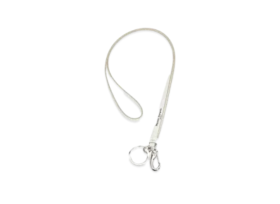 Maison Margiela Printed Logo Neck Keyring "White"
