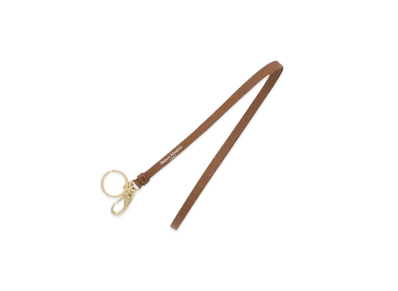 Maison Margiela Printed Logo Neck Keyring "Tan"