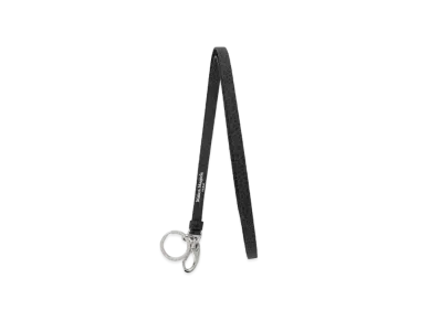 Maison Margiela Printed Logo Neck Keyring "Black"