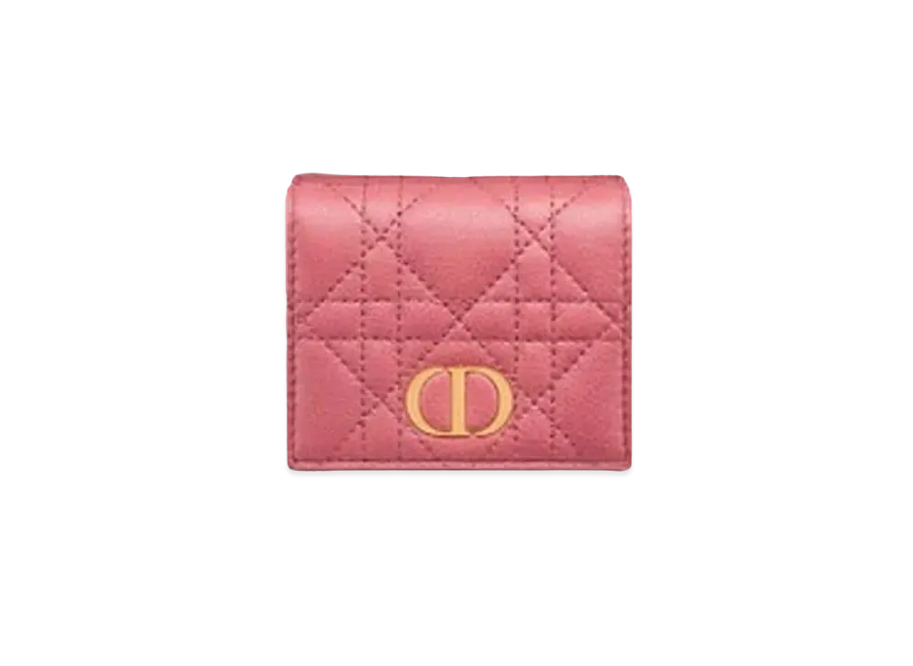 Dior Dior Caro Compact Wallet "Yarrow Pink"
