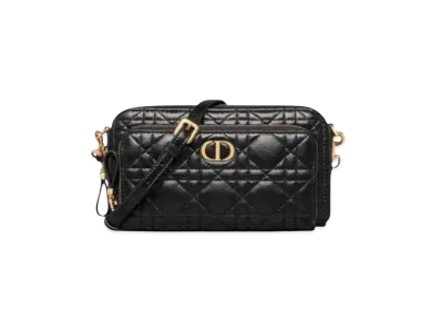 Dior Dior Caro Double Pouch "Black"