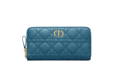 Dior Dior Caro Voyageur Wallet "Blue"