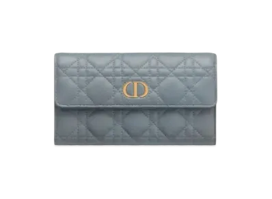 Dior Caro Wallet "Cloud Blue"