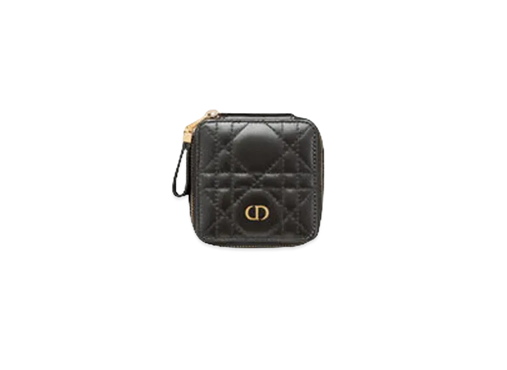 Dior Mini Dior Caro Jewelry Case "Black"