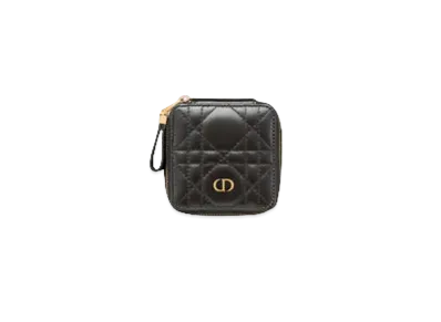 Dior Mini Dior Caro Jewelry Case "Black"