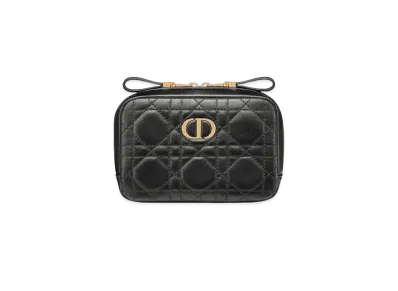 Dior Small Dior Caro Zipped Pouch "Black"