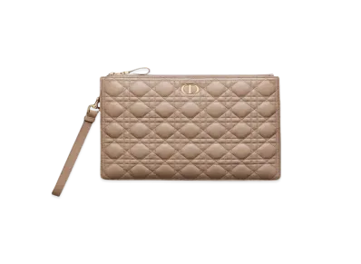 Dior Large Dior Caro Daily Pouch "Beige"