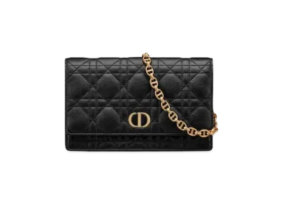 Dior Dior Caro Belt Pouch With Chain "Black"