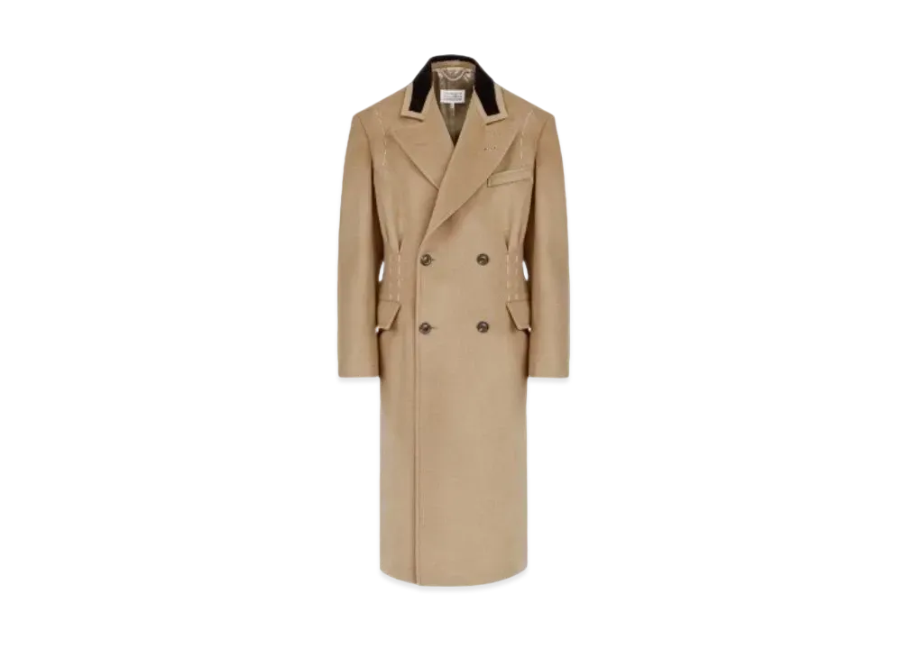 Maison Margiela Decortique Double Breasted Coat "Camel"