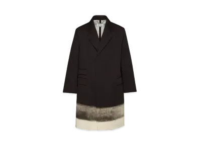 Maison Margiela Trompe L'oeil Pinstripe Coat "Dark Shadow"