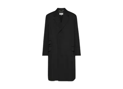 Maison Margiela Wool Silk Coat "Black"