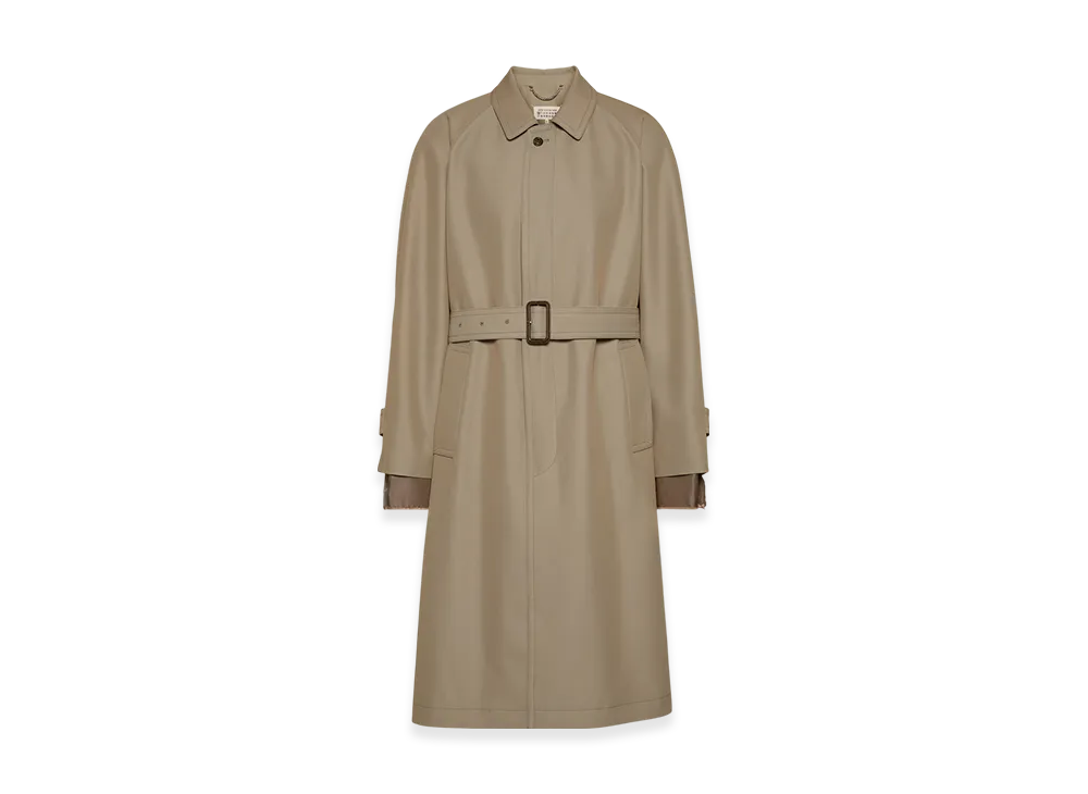 Maison Margiela Men's Iridescent Trench Coat "Gray"