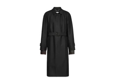 Maison Margiela Iridescent Trench Coat "Black"