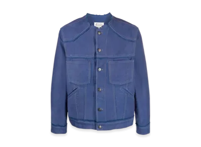 Maison Margiela Worker Moleskin Distressed Jacket "Cobalt Blue"