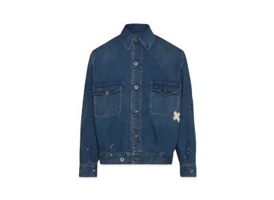 Maison Margiela Distressed Denim Jacket "Greencast Indigo"