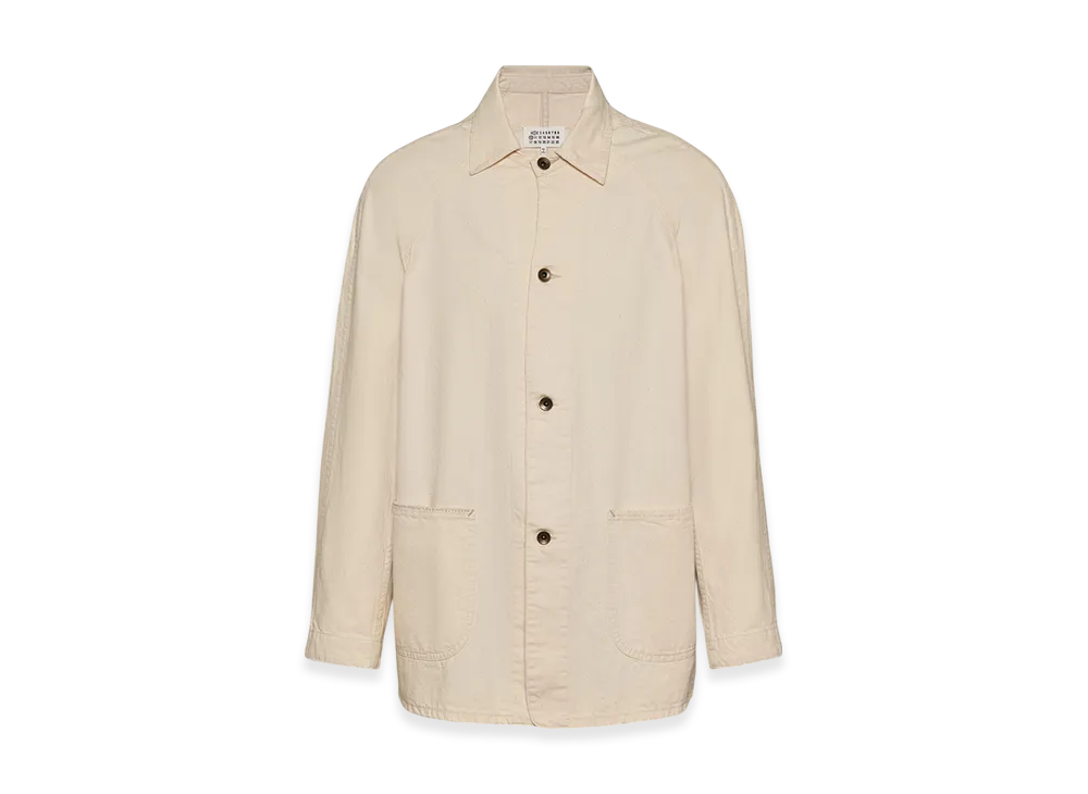 Maison Margiela Men's Denim Caban Jacket "Ecru"