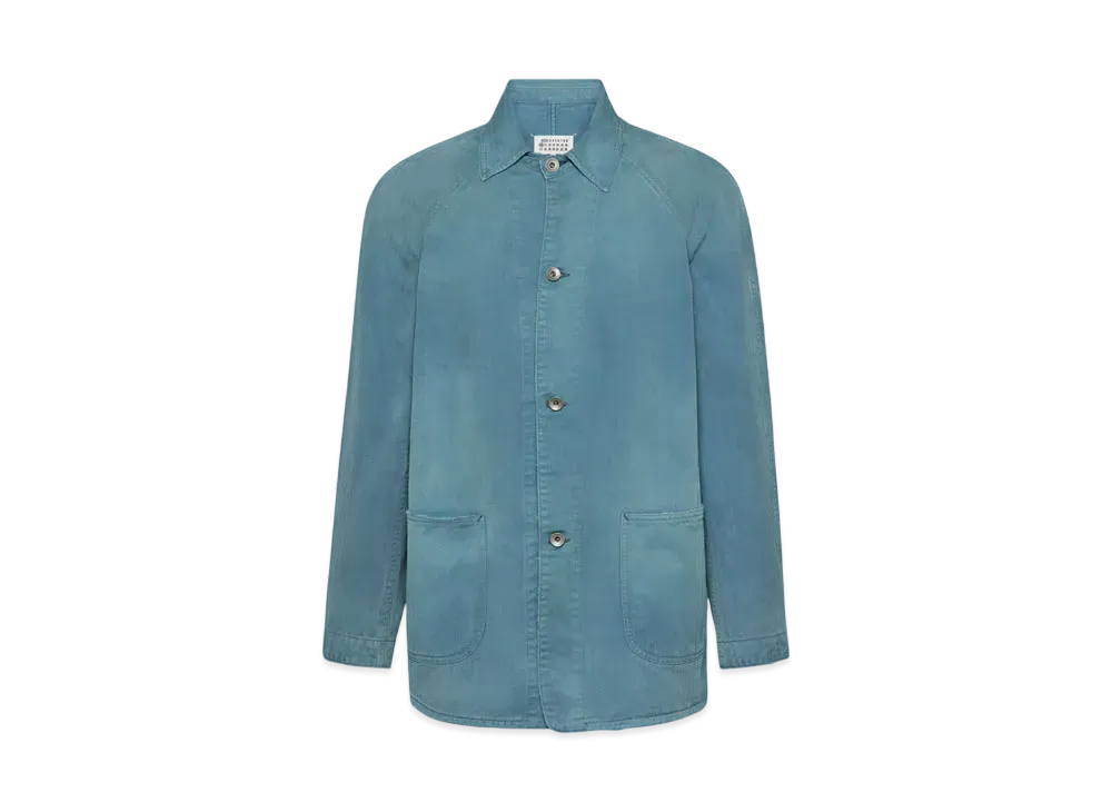 Maison Margiela Men's Denim Caban Jacket "Blue"