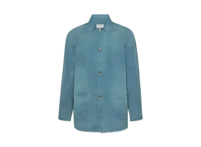 Maison Margiela Men's Denim Caban Jacket "Blue"