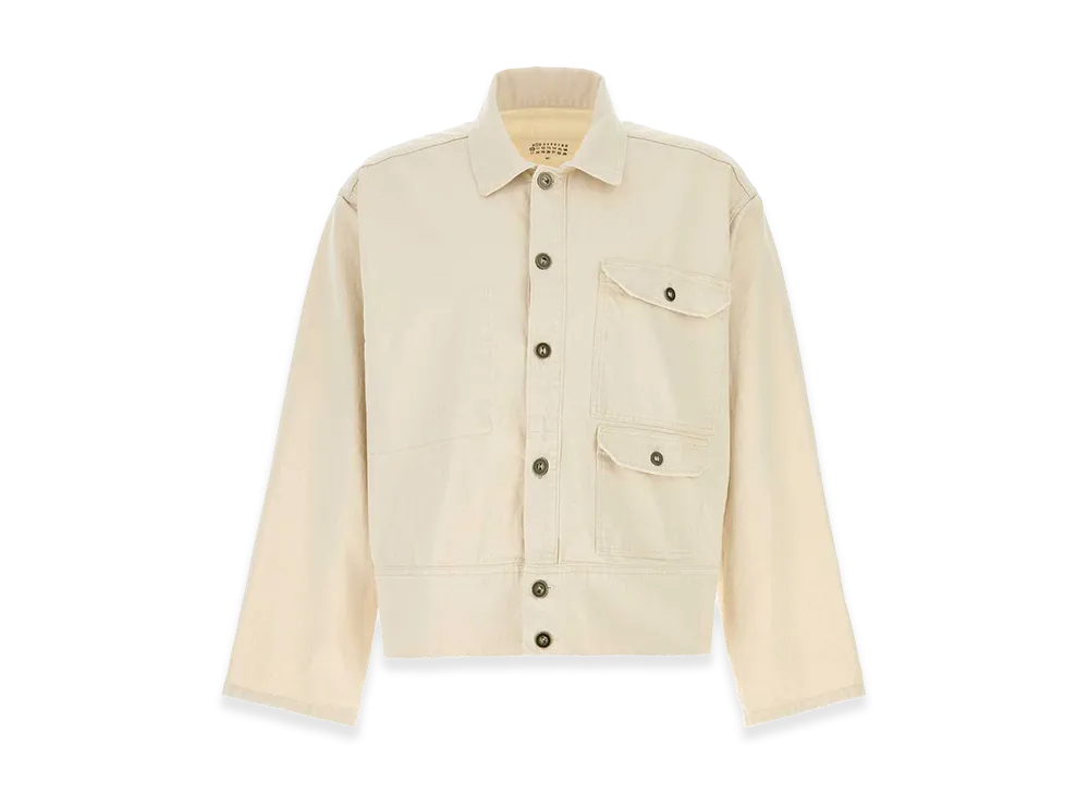 Maison Margiela Melange Sand Denim Jacket "Beige/Tan"