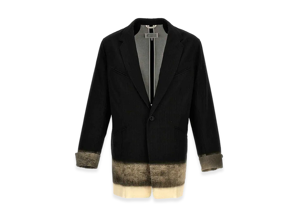 Maison Margiela Pinstriped Trompe Loeil Blazer "Gray"