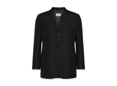 Maison Margiela Men's British Mohair Suit Jacket "Black"