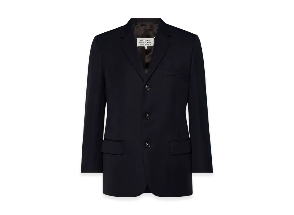 Maison Margiela Men's British Mohair Suit Jacket "Navy"