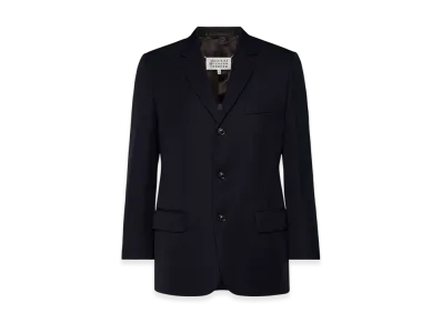 Maison Margiela Men's British Mohair Suit Jacket "Navy"