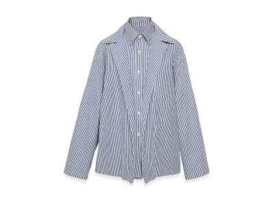 Maison Margiela Men's Pinstripe Jacket "Blue/White"