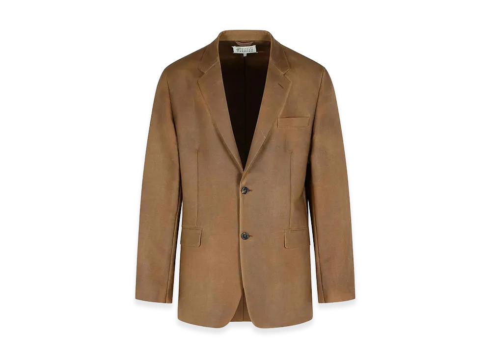 Maison Margiela Blazer In Mohair And Wool "Brown"
