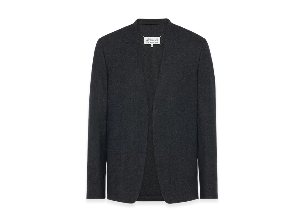 Maison Margiela Minimal Wool Jacket "Dark Gray"