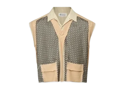 Maison Margiela Spliced Irregular Stripe Shirt "Yellow"