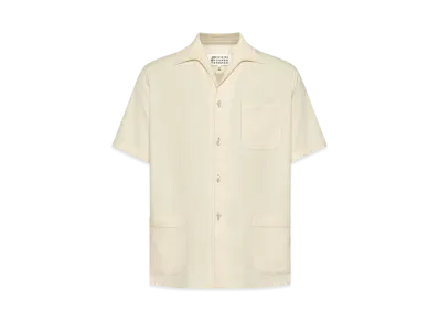 Maison Margiela Men's Short-Sleeve Shirt "Pink Beige"