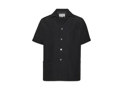 Maison Margiela Men's Short-Sleeve Shirt "Black"