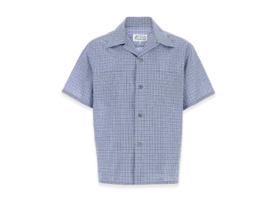 Maison Margiela Linen Short Sleeve Shirt "Sky Blue"