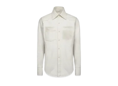 Maison Margiela Chalk Selvedge Denim Shirt "Ice"