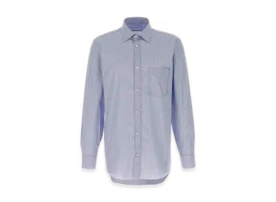 Maison Margiela Tailored Striped Cotton Shirt "Gray"