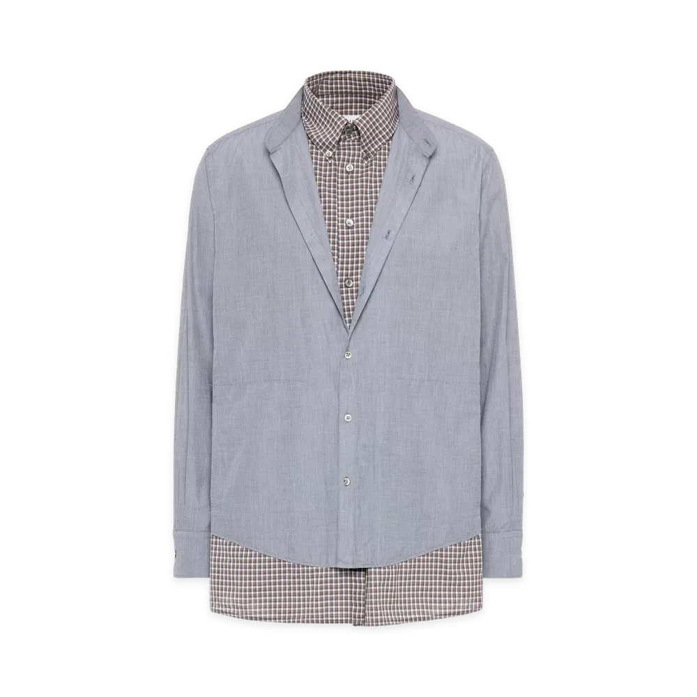 Maison Margiela Double Shirt "Gray/Brown"
