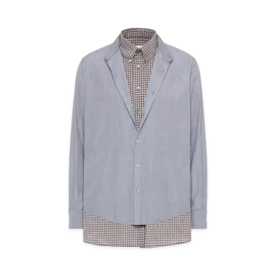 Maison Margiela Double Shirt "Gray/Brown"