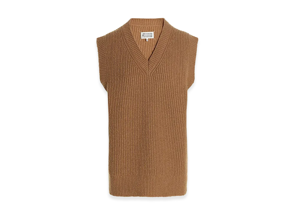 Maison Margiela V-Neck Vest "Beige"