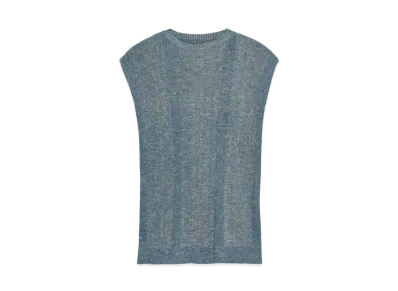 Maison Margiela Men's Summer Chine Knit Tank "Petrol"