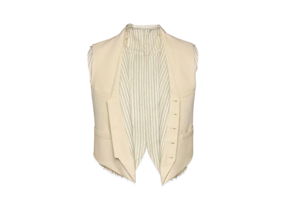 Maison Margiela Men's Anonymity of The Lining Waistcoat "Ecru"