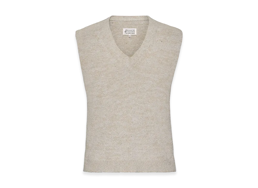 Maison Margiela Men's Knit Vest "Ice Blue/Beige"