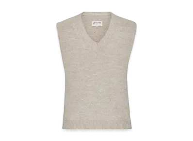 Maison Margiela Men's Knit Vest "Ice Blue/Beige"